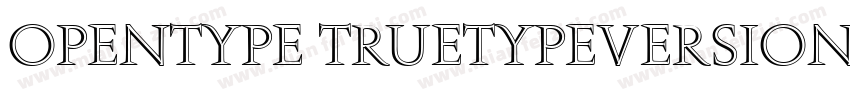 opentype truetypeversion字体转换